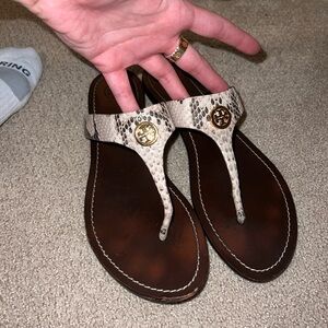 Tory Burch Snakeskin Sandals